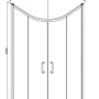 Фото душевой уголок bravat line bs090.1201a прозрачное стекло /хром 90x90