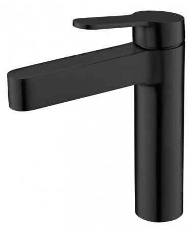 Фото смеситель для раковины belbagno delta del-lvm-nero, черный матовый