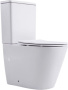 Фото унитаз напольный безободковый aquanet rimless atago 2.0 c1 lx-2904 белый, сиденье микролифт