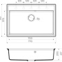 Фото мойка кухонная omoikiri daisen 77-bl черный