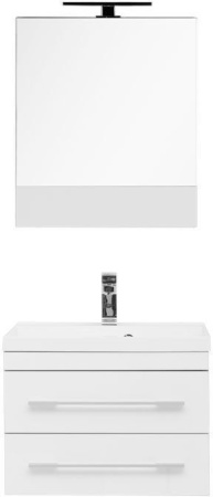 Фото комплект мебели aquanet верона 58 белый (подвесной 2 ящика)