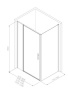 Фото душевой угол allen brau priority 3.31031.00 + 3.31040.00 120*80*200 см, профиль хром