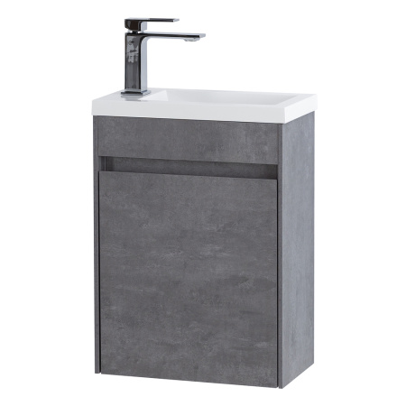 Фото тумба подвесная belbagno pietra mini 40-r stucco cemento, правая