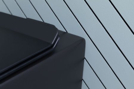 Фото унитаз подвесной безободковый aquanet rimless cetus-bw bl-102n-wht черный, сиденье микролифт