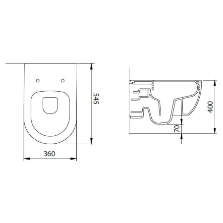 Фото унитаз подвесной безободковый allen brau priority 4.31001.an, антрацит