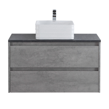 Фото тумба подвесная belbagno kraft 80 cemento grigio