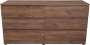 Фото комод aquanet сканди 160*48 см,  дуб крафт (6 ящиков)