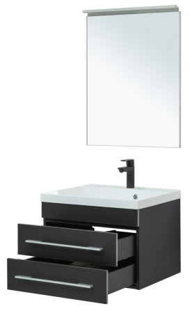 Фото комплект мебели aquanet верона 58 new черный матовый
