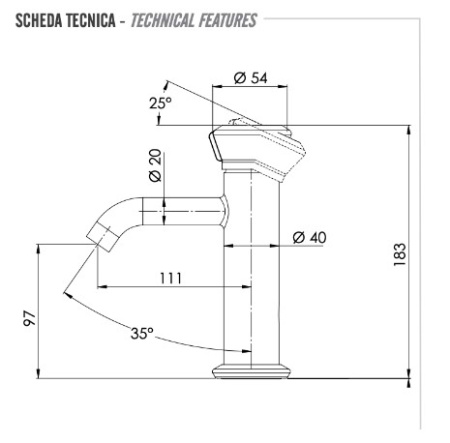 Фото смеситель для раковины remer element et12, хром