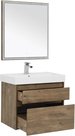 Фото комплект мебели aquanet nova lite 75 дуб рустикальный (2 ящика)