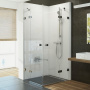 Фото душевой угол ravak brilliant bsrv4-90 1uv77a00z1 90*90*195 см, стекло прозрачное/профиль хром