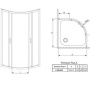Фото душевой уголок radaway premium plus a 30413-01-01n прозрачное стекло / хром 80x190