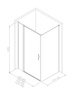 Фото душевой угол allen brau priority 3.31002.ba + 3.31014.ba 90*80*200 см, профиль серебро браш