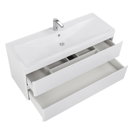 Фото тумба подвесная belbagno albano 120 bianco lucido 