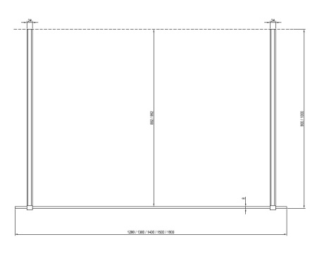 Фото держатель стекла ravak w set-uni gwd01000a098 120 см, хром