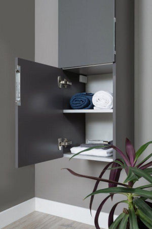 Фото пенал подвесной aquanet алвита 35 l серый антрацит