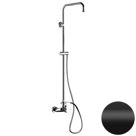 Фото душевая система remer energy ey37assdno, черный матовый