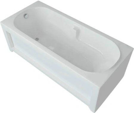 Фото акриловая ванна aquatek лея 170*75 см, белая