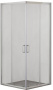 Фото душевой угол aquanet se-900s 90*90*185 см, профиль хром/прозрачное стекло