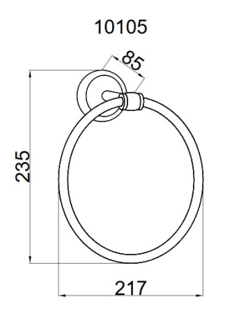 Фото кольцо для полотенца boheme palazzo 10155, золото