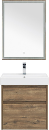 Фото комплект мебели aquanet nova lite 60 дуб рустикальный (2 ящика)