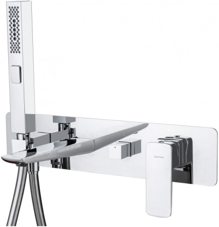 Фото встраиваемый комплект для ванны и душа allen brau infinity 5.21007-00, хром
