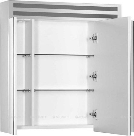 Фото зеркало-шкаф de aqua эколь 80 белый