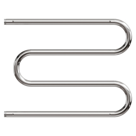 Фото полотенцесушитель водяной point pn38667p 600x700 м-образный (1") с полкой, хром