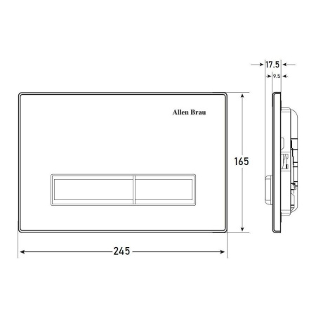 Фото клавиша смыва allen brau fantasy 9.20004.20, белый глянец