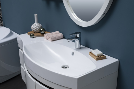 Фото комплект мебели  aquanet опера 115 r белый (2 дверцы 2 ящика)