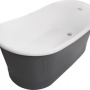 Фото акриловая ванна belbagno bb32-cf36 серый матовый 167х90