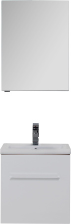 Фото зеркало-шкаф aquanet порто 50 белый