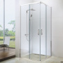 Фото душевой уголок berges wasserhaus solo s 061103 хром / прозрачное стекло 80х80