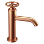 Фото смеситель для раковины remer chrono ch12rp, медь брашированная