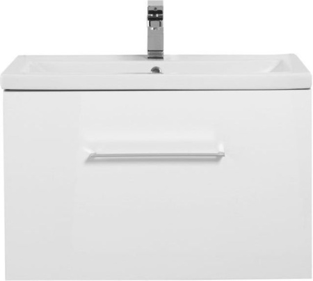 Фото тумба подвесная с раковиной aquanet порто 80 белый