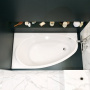 Фото акриловая ванна roca corfu левая 160*90 см, белая