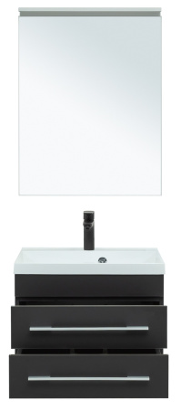 Фото комплект мебели aquanet верона 58 черный матовый