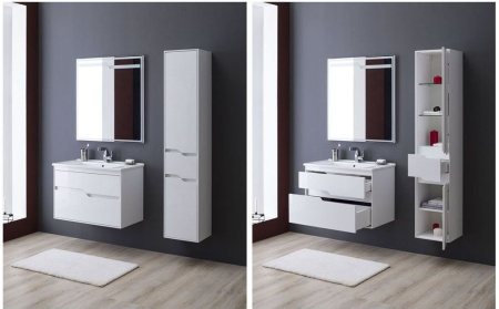 Фото комплект мебели aquanet модена 85 белый