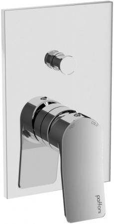 Фото встраиваемый смеситель для ванны и душа paffoni tilt ti015cr/m, хром