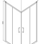 Фото душевой уголок bravat line bs090.2202a прозрачное стекло /хром  90х90