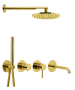 Фото душевая система remer x style x96d3setdo, золото глянцевое