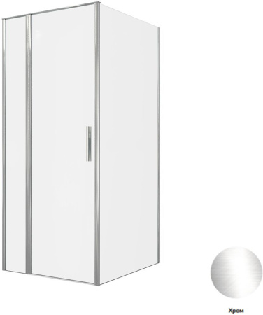 Фото душевой угол allen brau priority 3.31025.00 + 3.31046.00 90*100*200 см, профиль хром