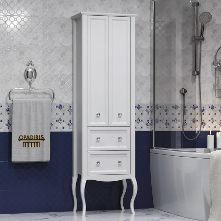 Фото пенал напольный opadiris валери 60 см, белый