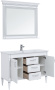 Фото комплект мебели для ванной aquanet селена 120 белый/серебро