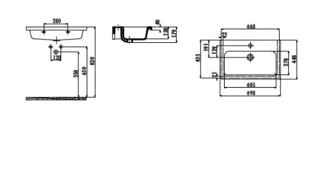 Фото раковина мебельная creavit ipek 70*45 см ip070-00cb00e-0000, белая