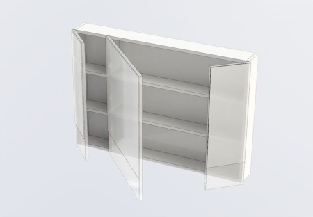 Фото зеркало-шкаф aquanet верона 100 белый