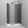 Фото душевой угол am.pm like 120*80 см, профиль хром/стекло тонированное