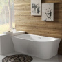 Фото акриловая ванна belbagno bb410-1500-780-l левая белая 150х78