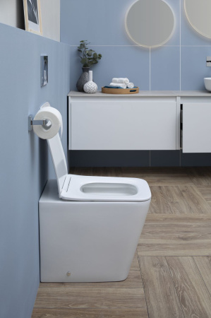 Фото унитаз приставной aquanet rimless tavr 2.0 f lx-1908 безободковый, сиденье микролифт