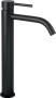 Фото смеситель для раковины paffoni light lig081no высокий, черный матовый